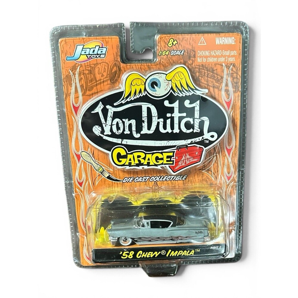 Von Dutch Garage 1958 Chevy Impala 1/64 Scale Die Cast By Jada Toys...